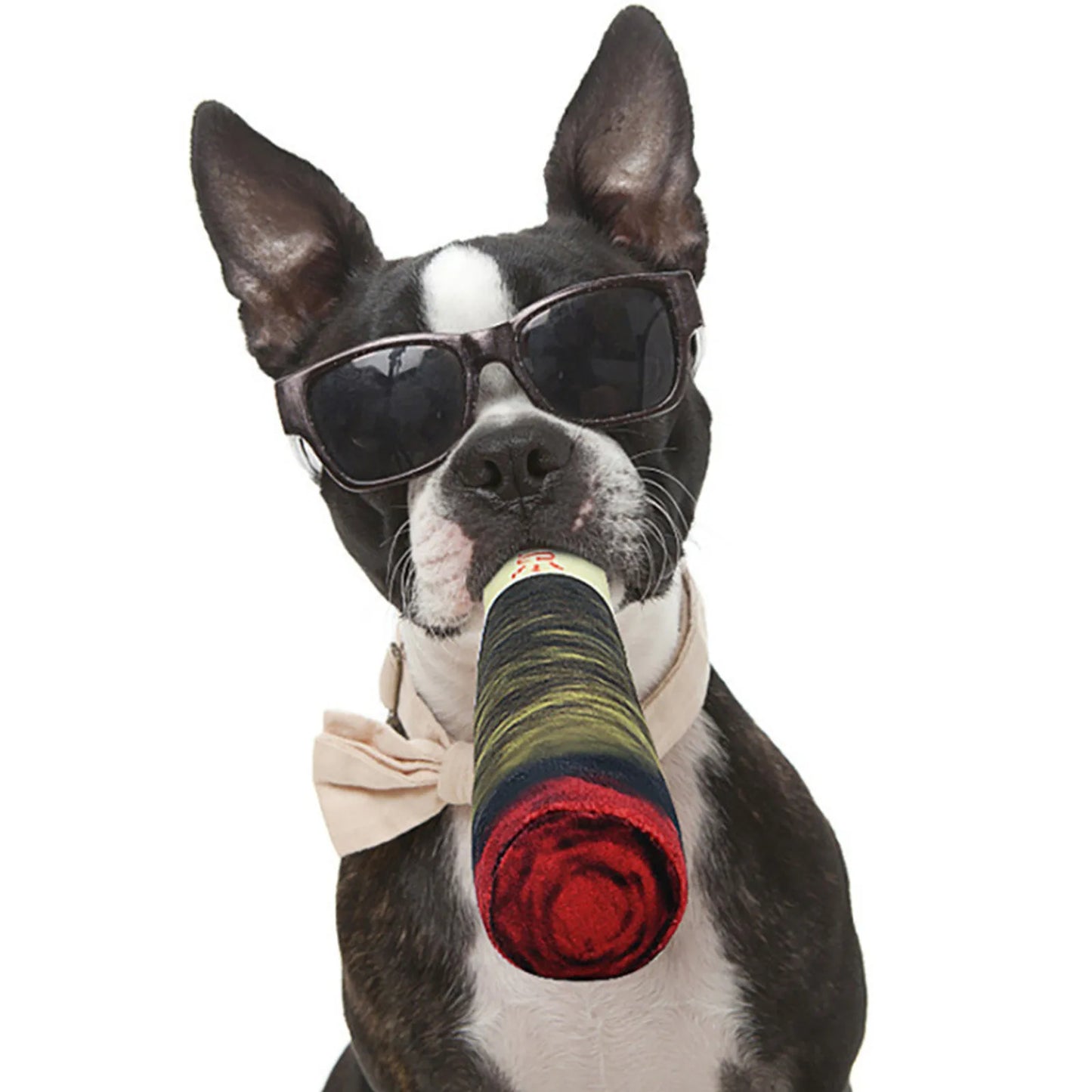 Humorous Stuffed Squeaky Dog Toy