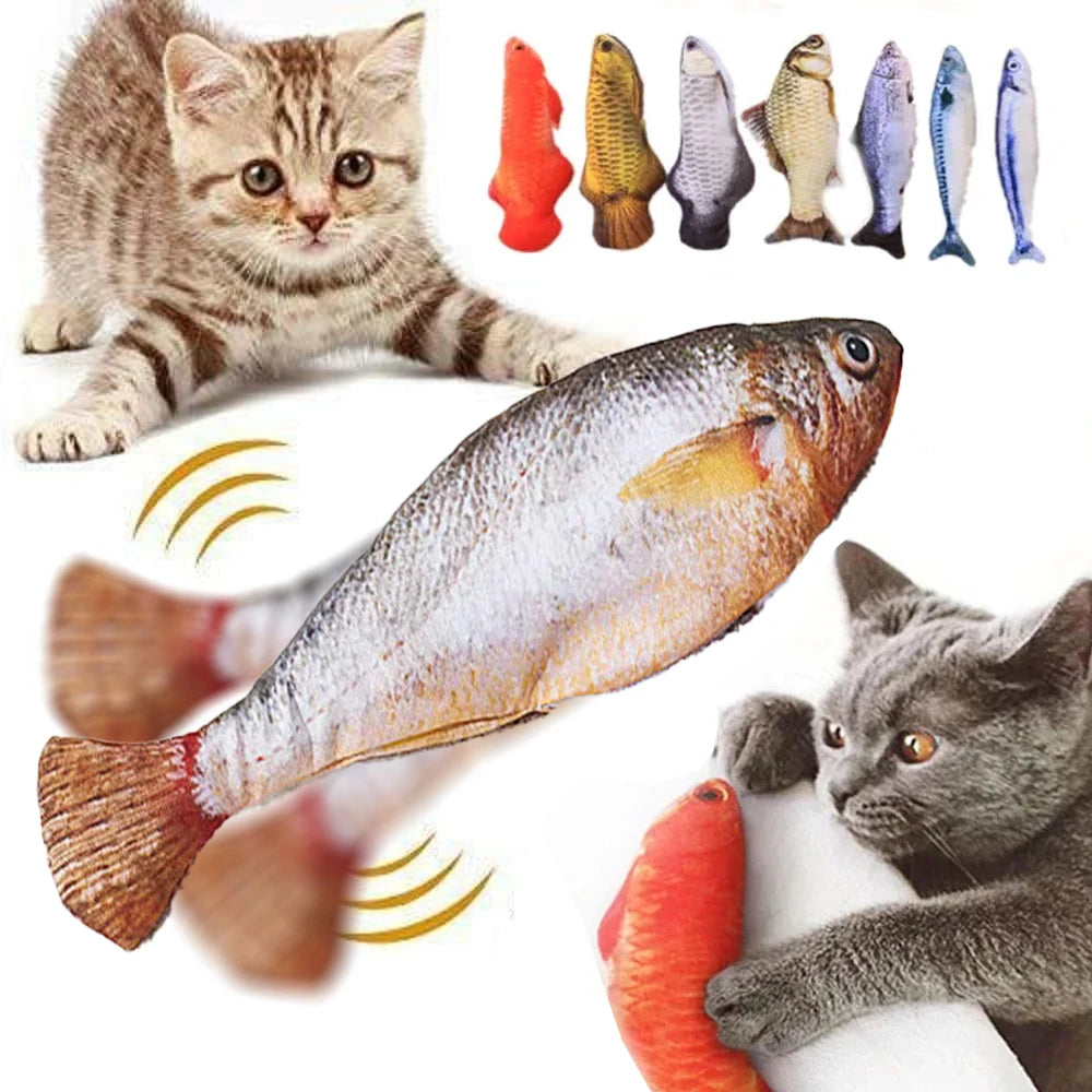 Moving Catnip Fish Toy