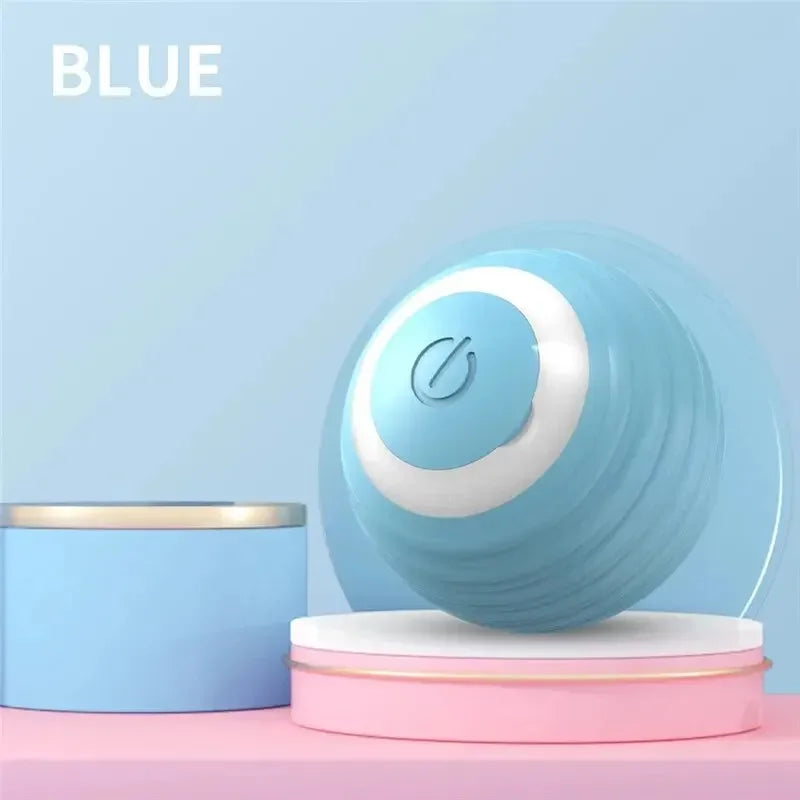 Interactive Dog Toys Rechargeable Pet Interactive Toys Electric Cats Ball Automatic Rolling Fake Tail Ball Dog Cats Toy