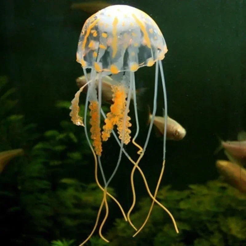 Vibrant Fluorescent Jellyfish Decor