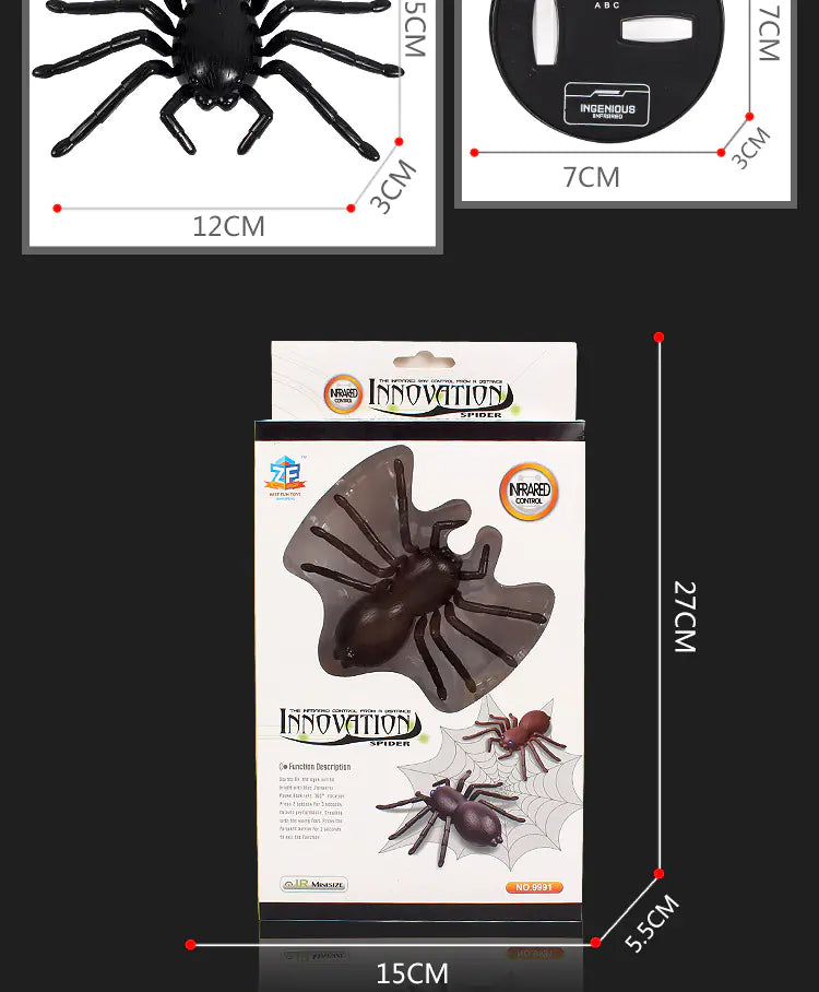 RC Spider Toy (Black/Brown)