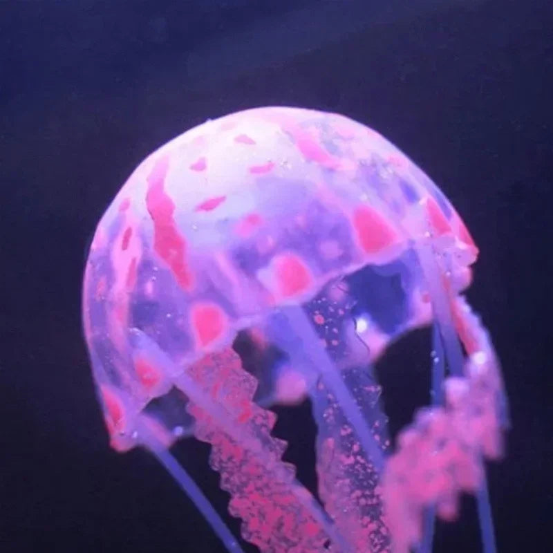 Vibrant Fluorescent Jellyfish Decor