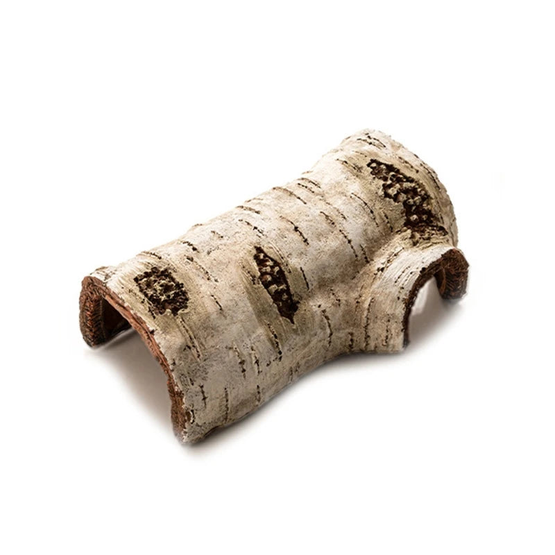 Realistic Birch Log Reptile Hideout
