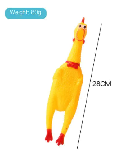 Rubber Chicken Dog Toy