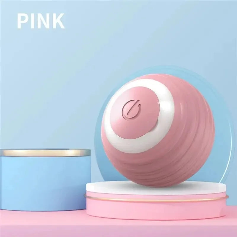 Interactive Dog Toys Rechargeable Pet Interactive Toys Electric Cats Ball Automatic Rolling Fake Tail Ball Dog Cats Toy