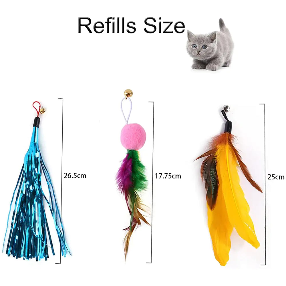 11-Piece Retractable Cat Wand Set
