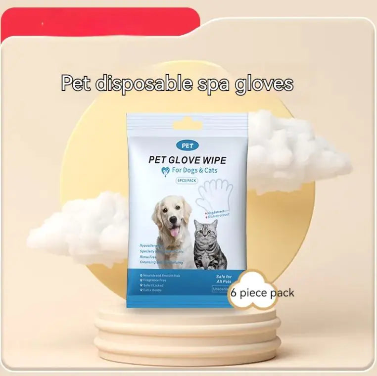 Pet Dry Grooming Gloves