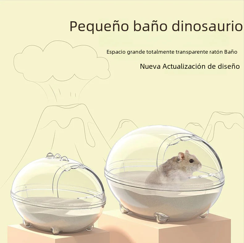 Transparent Dino Pet Bathroom Cage