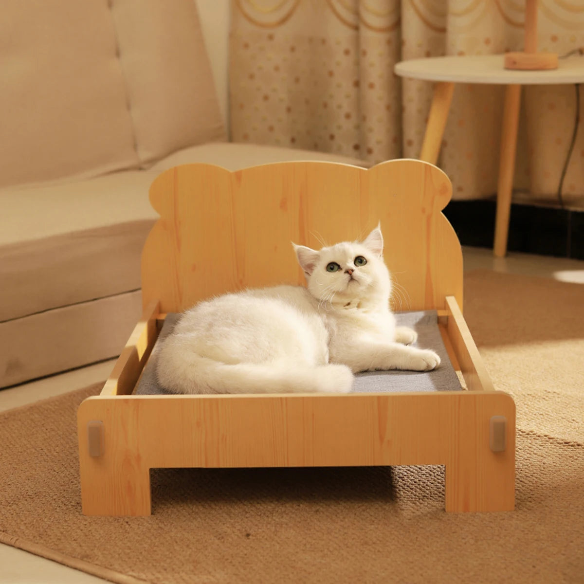 Wooden Bunk Cat Bed