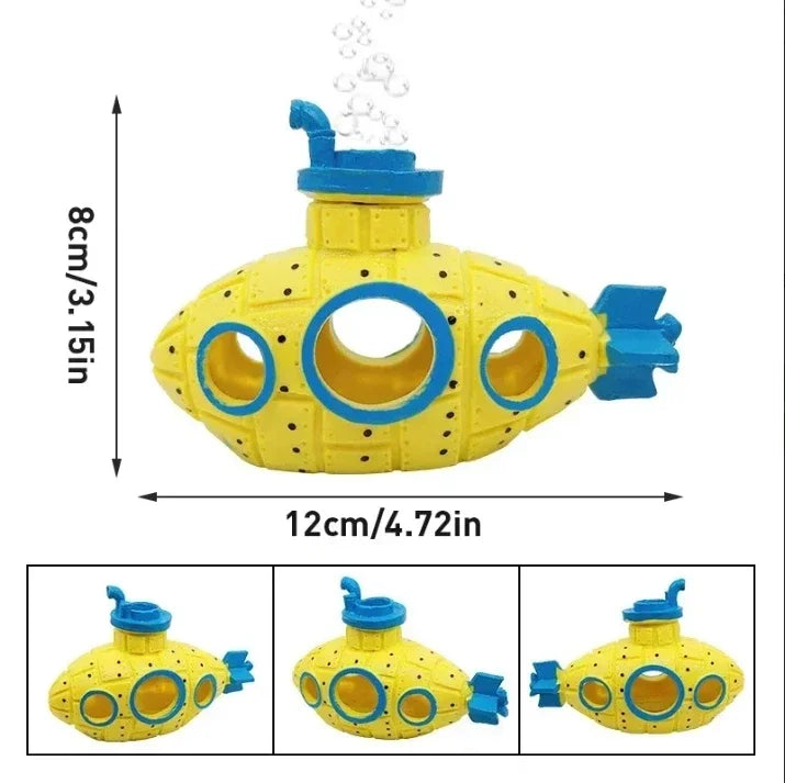 Resin Submarine Aquarium Decor