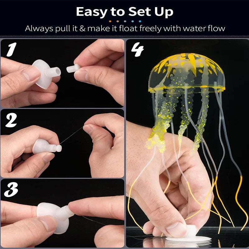 Silicone Aquarium Jellyfish