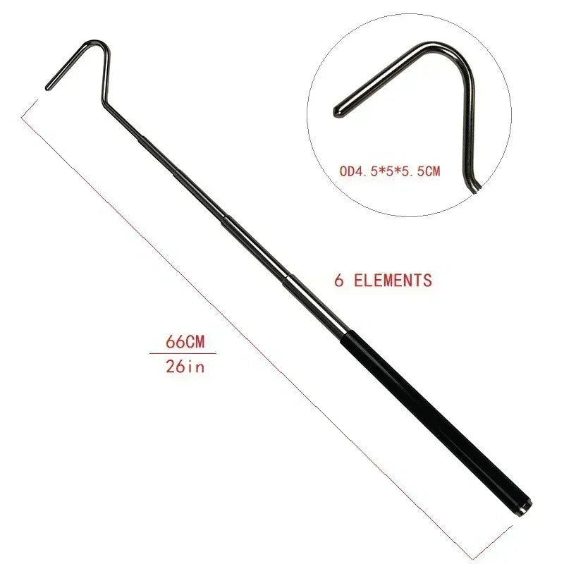 Ret retractable Stainless Steel Snake Hook