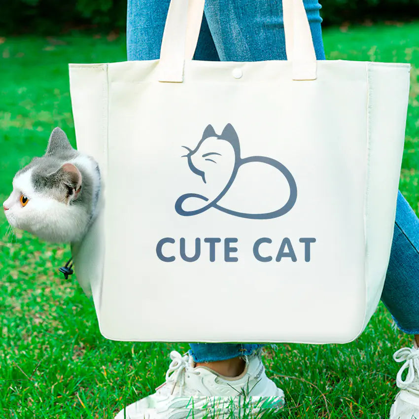 Canvas Pet Print Travel Bag
