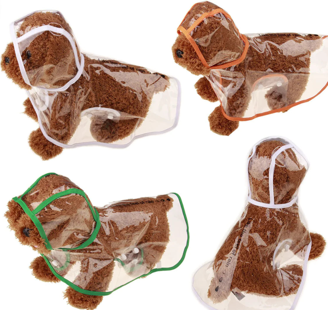 Clear Dog Rain Slicker