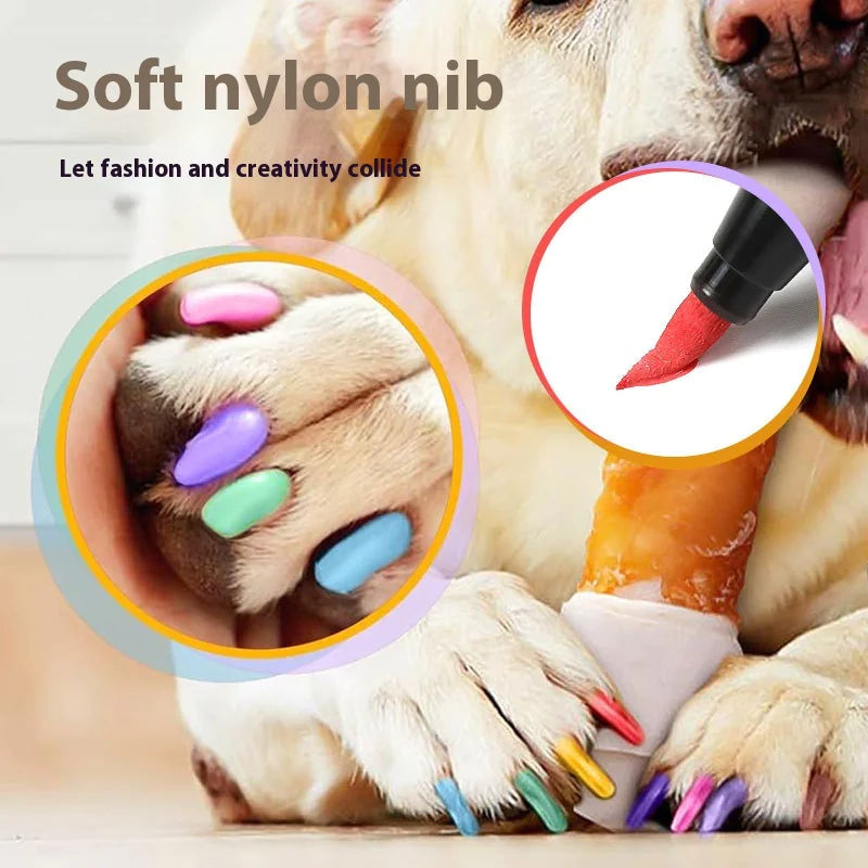 Pet Nail Art Pens (12-Color Set)