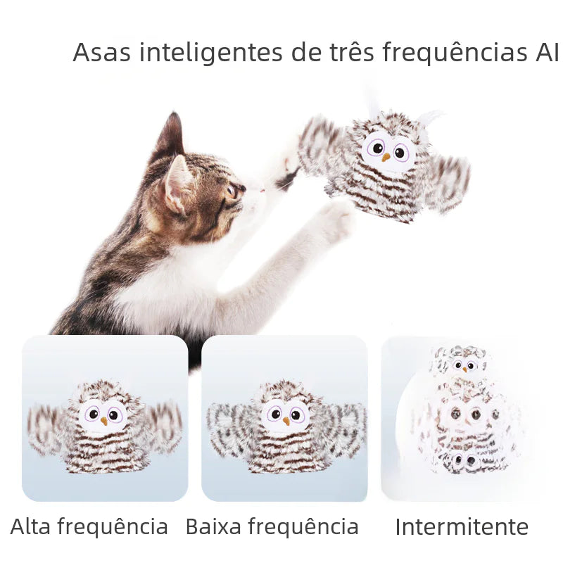 fofos Smart Owl Interactive Cat Toy
