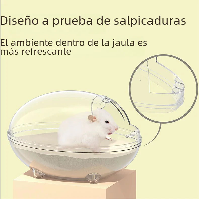 Transparent Dino Pet Bathroom Cage