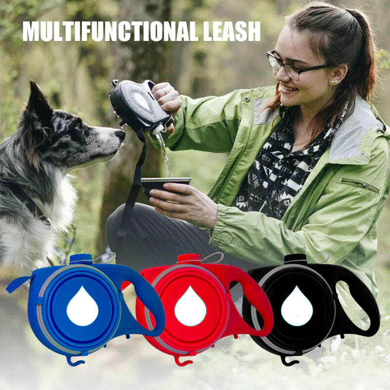 Leash with Water Bottle