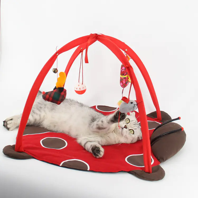 Compact Canvas Cat Play Tent