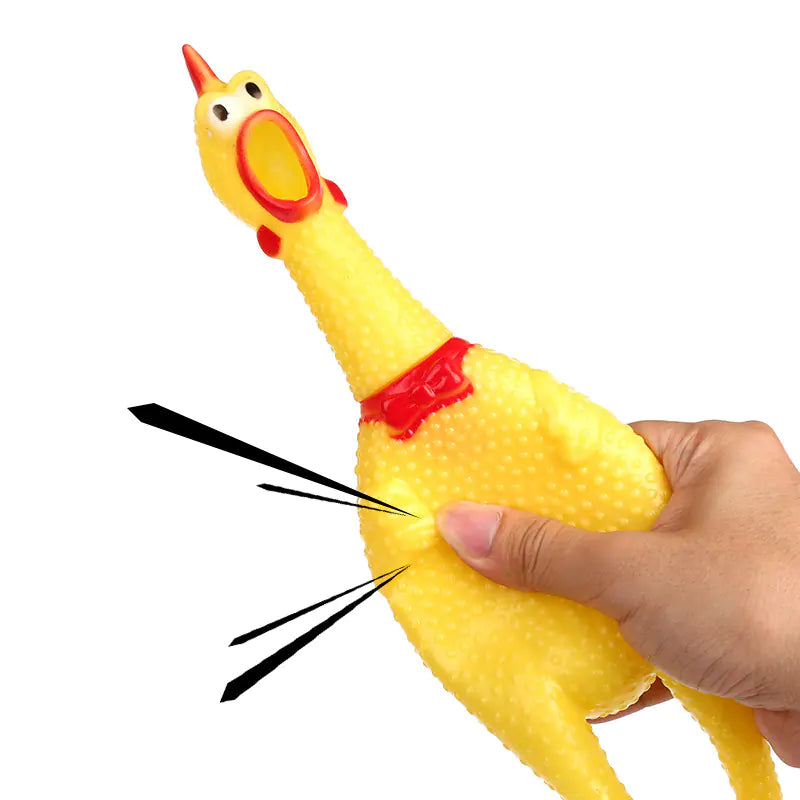 Rubber Chicken Dog Toy