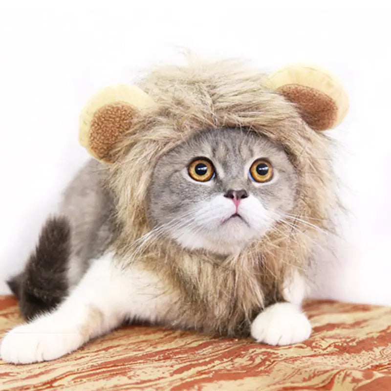 Lion Mane Cat Costume Wig
