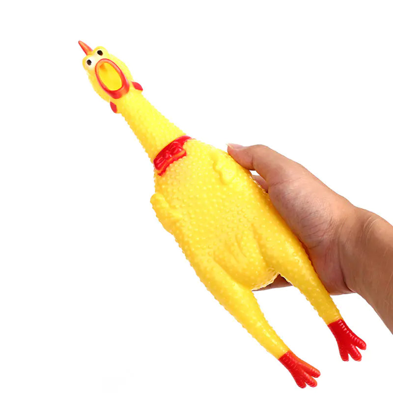 Rubber Chicken Dog Toy