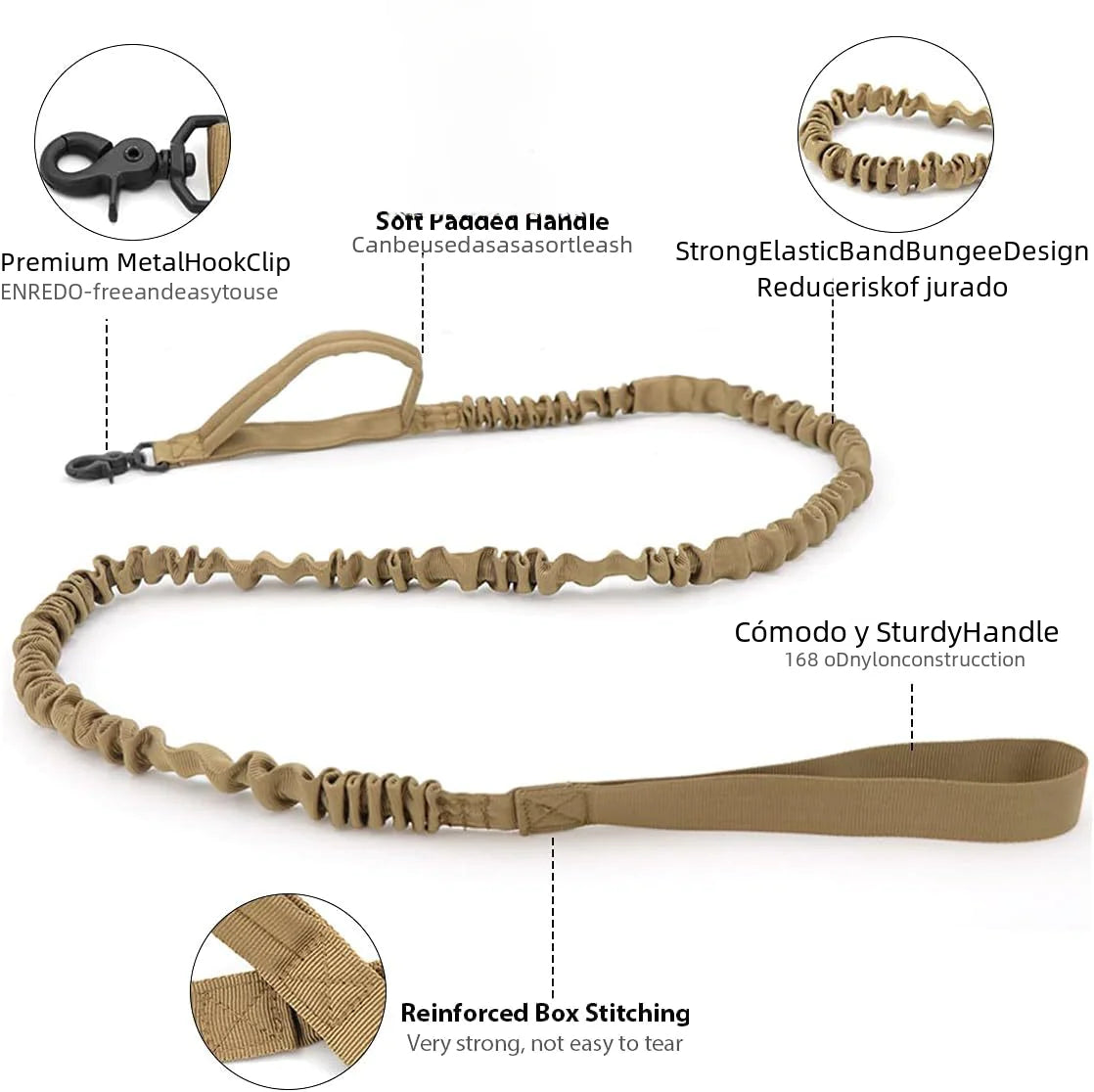 Large Dog Tactical Leash Set