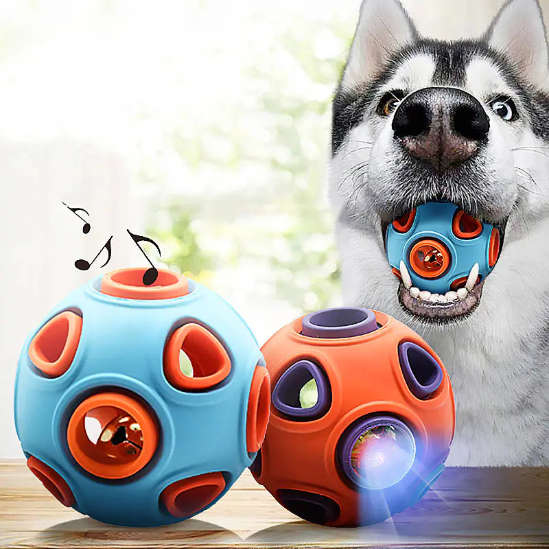 Glowing Sounding Dog Ball