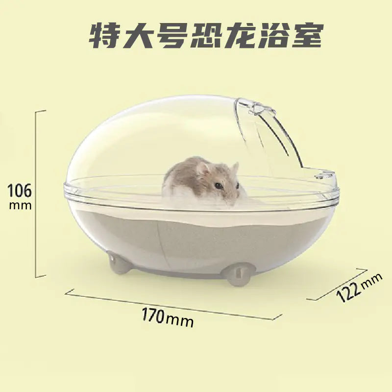 Transparent Dino Pet Bathroom Cage