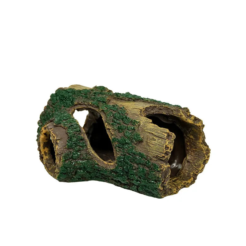 Resin Wood Barrel Aquarium Hideout