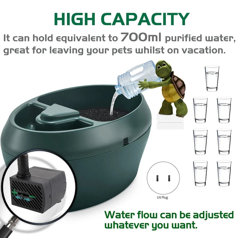 2-in-1 Reptile Fountain Feeder