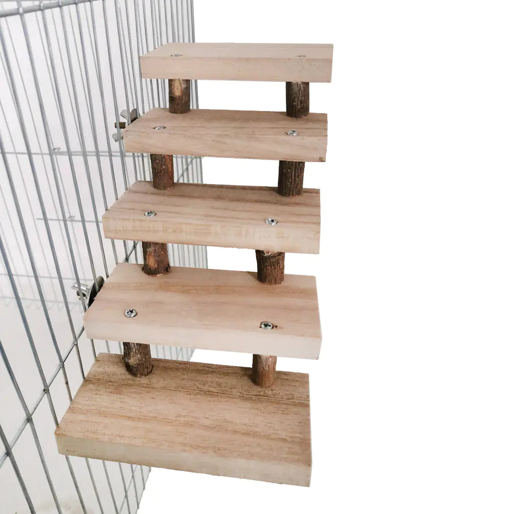 Natural Wood Pet Climbing Ladder