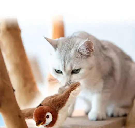 Electric Flapping Fish & Bird Pet Toy