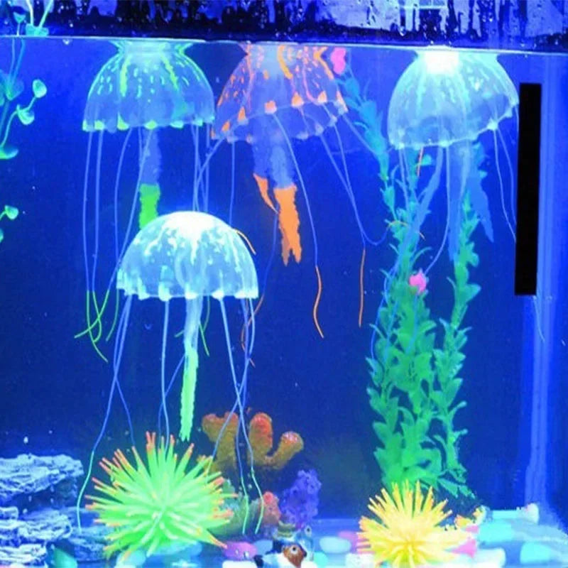 Luminous Silicon Aquarium Creatures