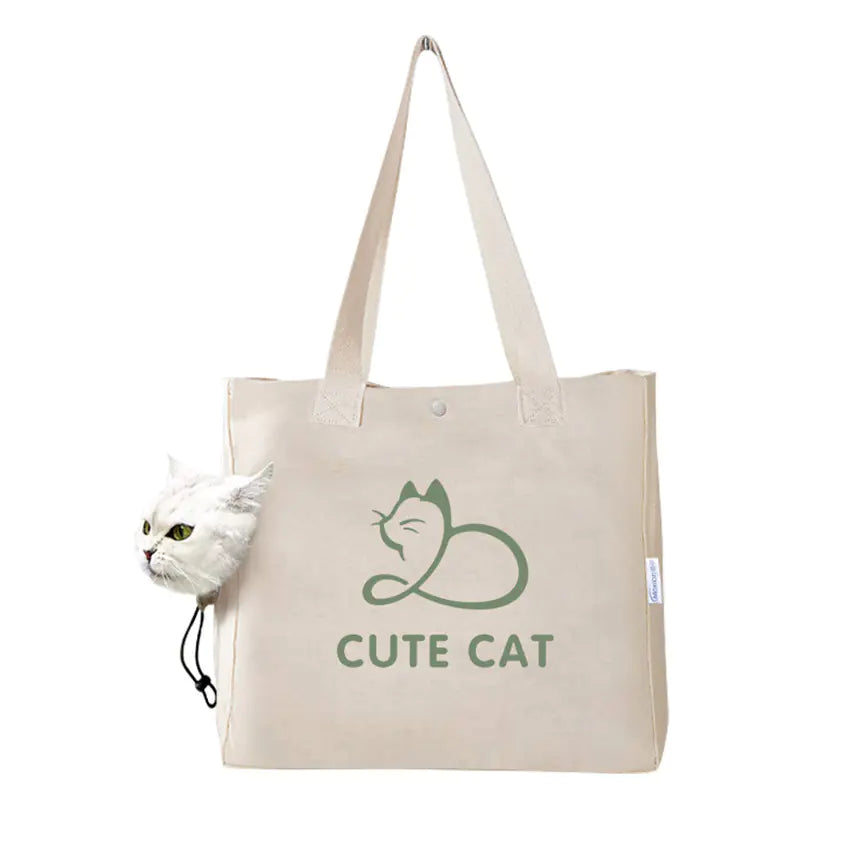 Canvas Pet Print Travel Bag