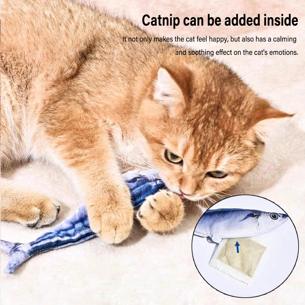 Moving Catnip Fish Toy