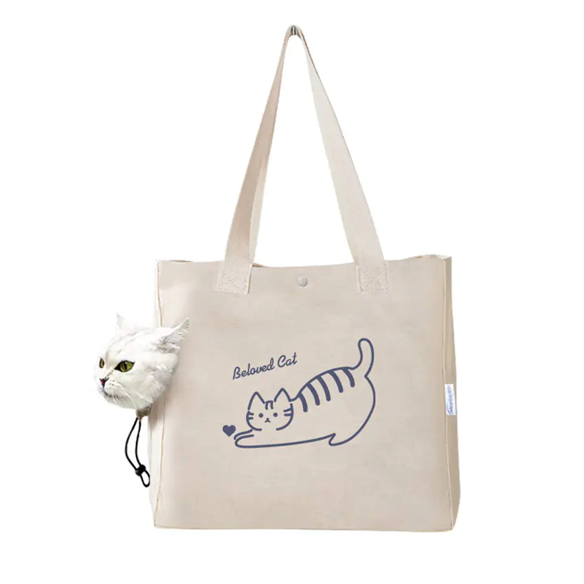Canvas Pet Print Travel Bag