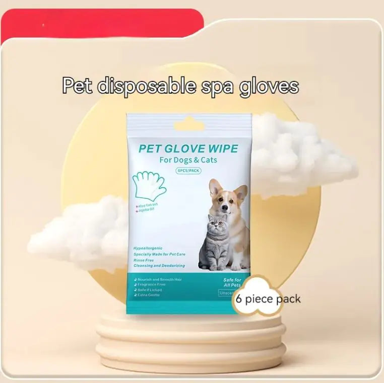 Pet Dry Grooming Gloves
