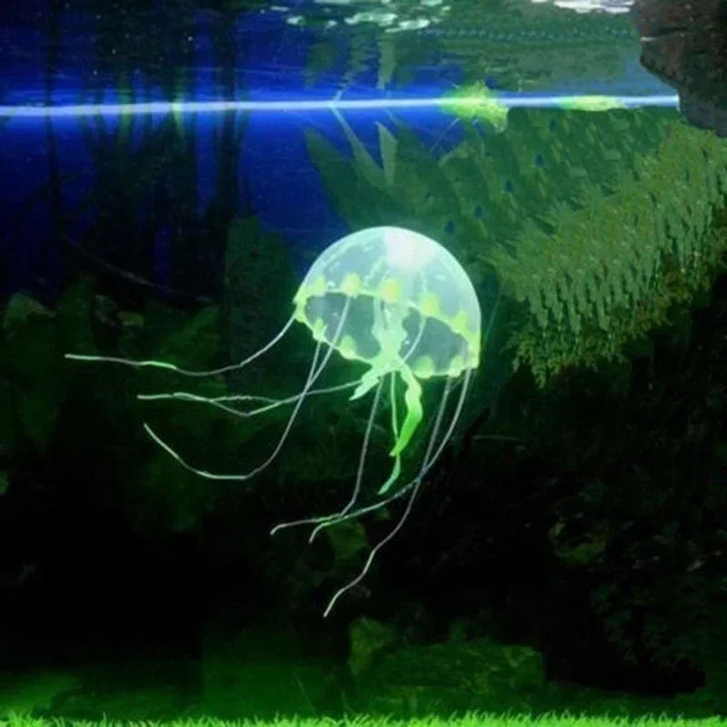 Vibrant Fluorescent Jellyfish Decor