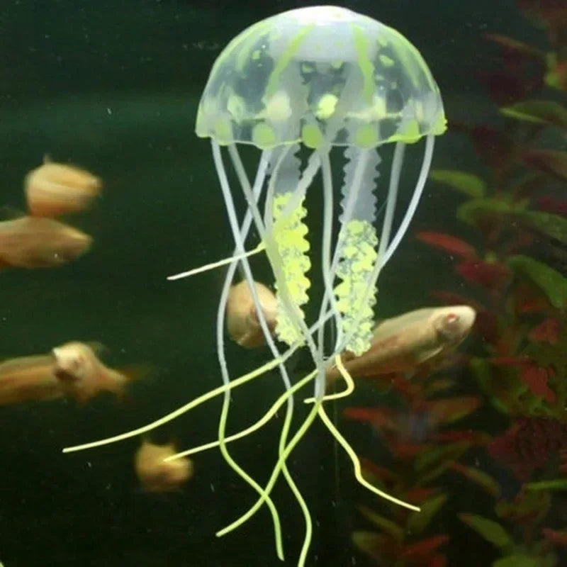 Vibrant Fluorescent Jellyfish Decor