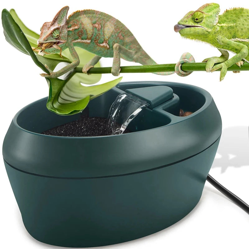 2-in-1 Reptile Fountain Feeder