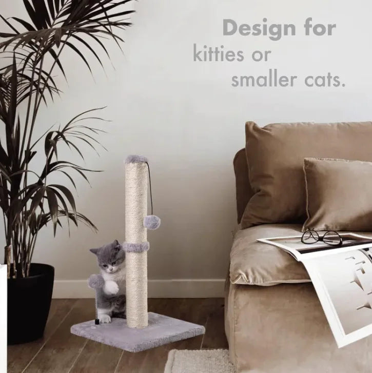 Compact Sisal Cat Scratcher Post