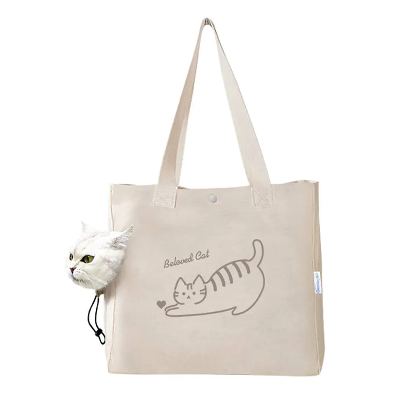 Canvas Pet Print Travel Bag