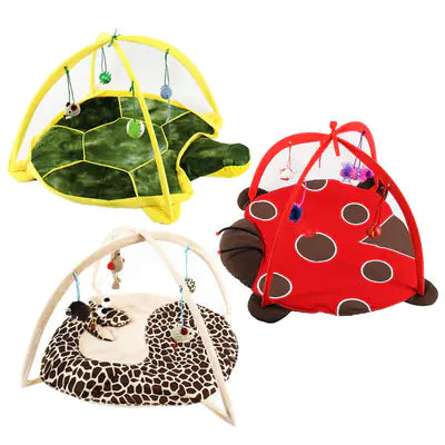 Compact Canvas Cat Play Tent