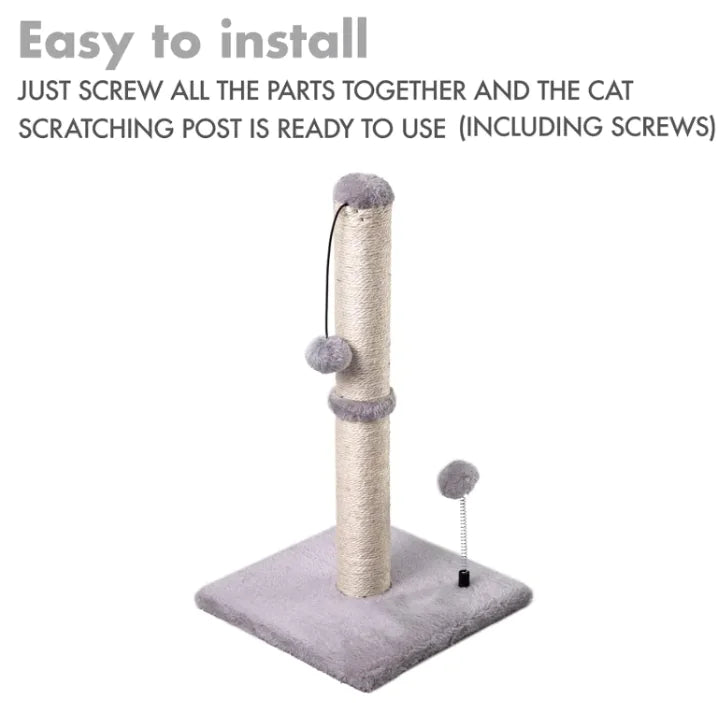 Compact Sisal Cat Scratcher Post