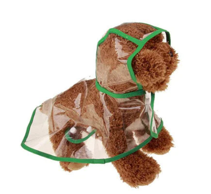 Clear Dog Rain Slicker