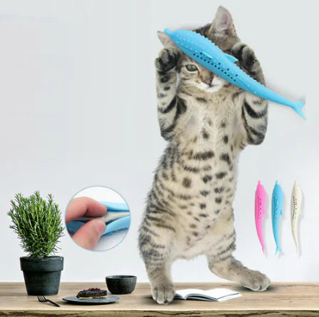 Silicone Fish Cat Toothbrush
