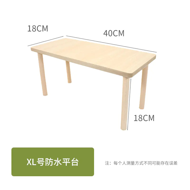 Natural Wood Hamster Activity Platform