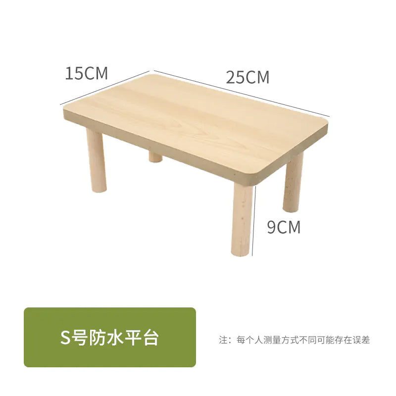Natural Wood Hamster Activity Platform