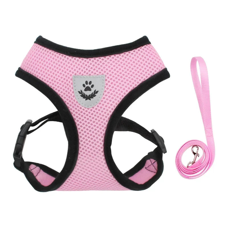 Reflective Pet Harness & Leash